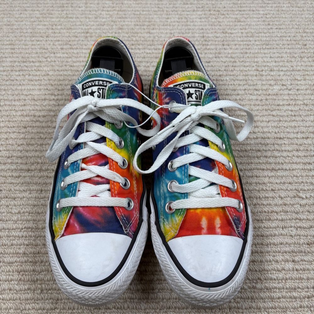 Converse Chuck Taylor All Star Shoes Womens 7 Mens 5 Rainbow Tie Dye Hippie Boho - Picture 5 of 10